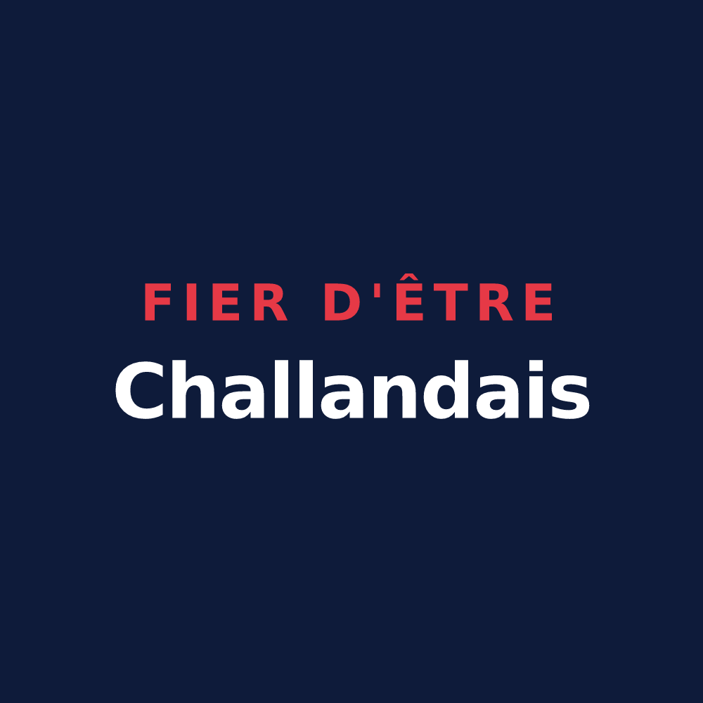T-shirt « Fier d'être Challandais » — design pour Challans