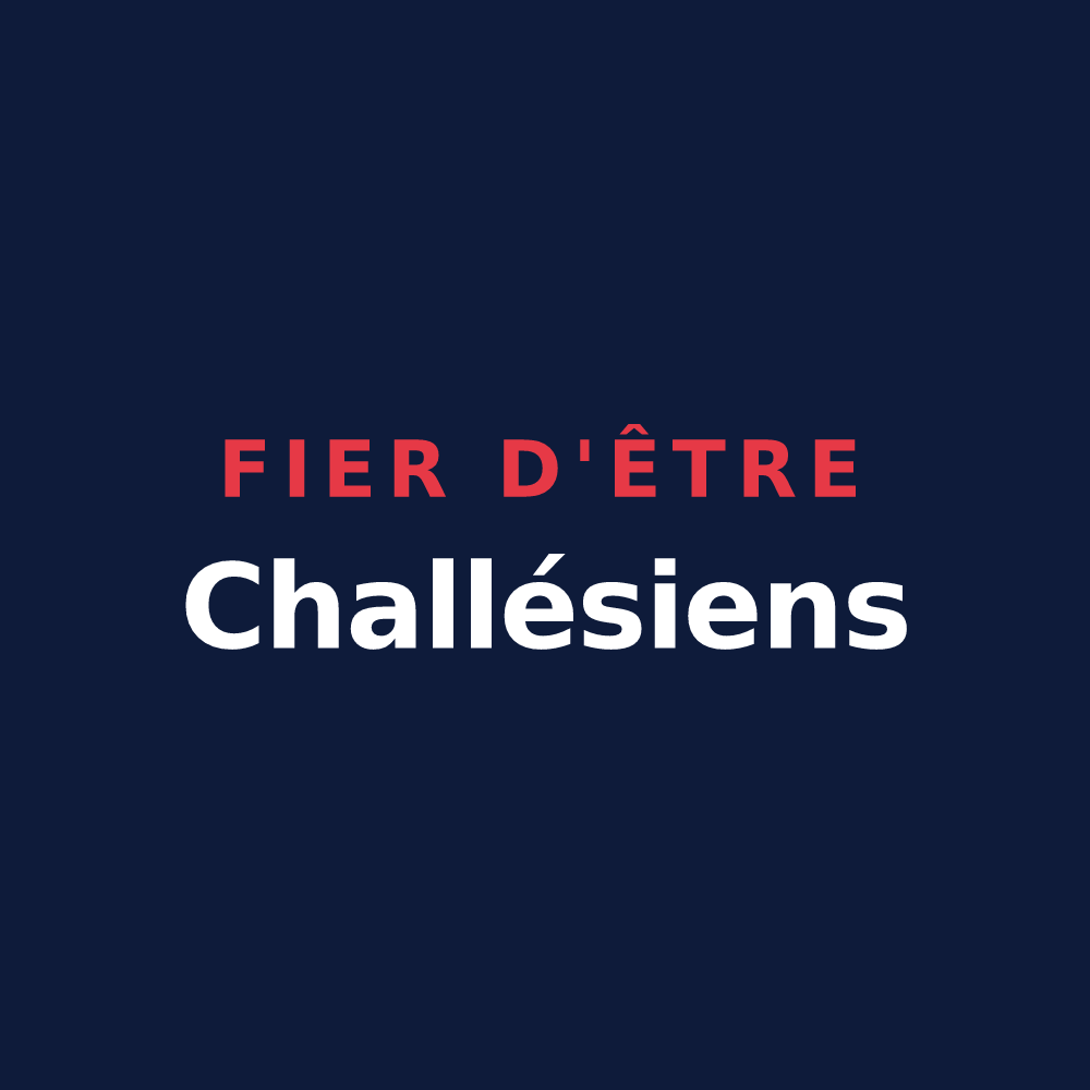 T-shirt « Fier d'être Challésiens » — design pour Challes-les-Eaux