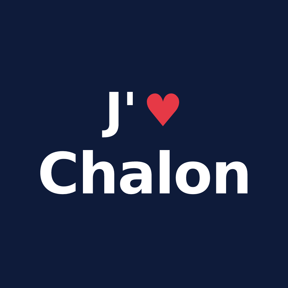 T-shirt personnalisé Chalon — design J'aime Chalon