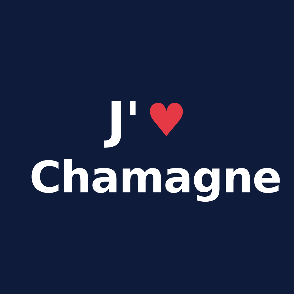 T-shirt personnalisé Chamagne — design J'aime Chamagne