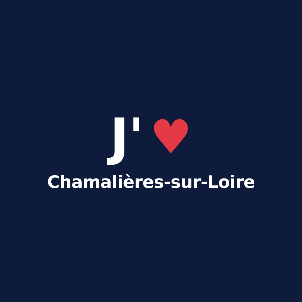 T-shirt personnalisé Chamalières-sur-Loire — design J'aime Chamalières-sur-Loire