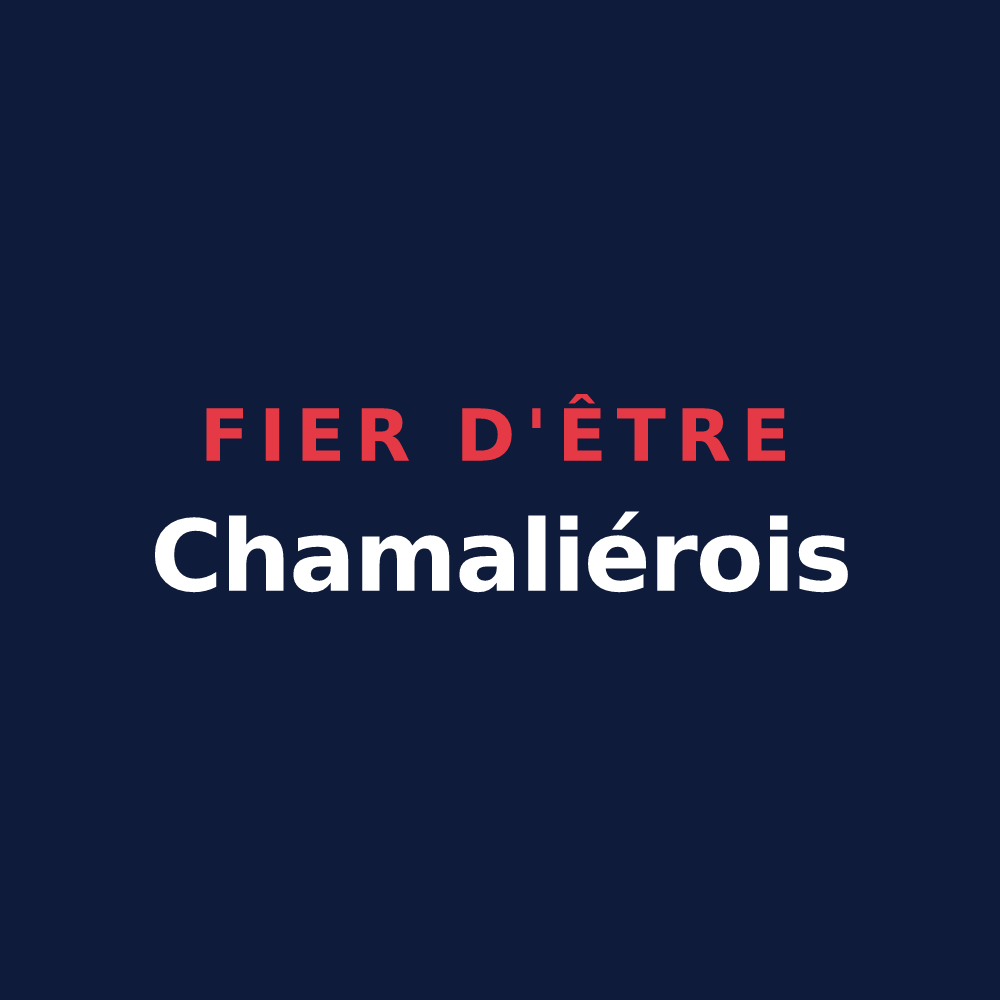 T-shirt « Fier d'être Chamaliérois » — design pour Chamalières