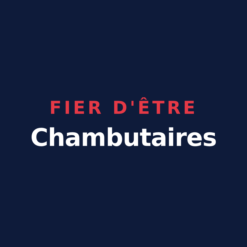 T-shirt « Fier d'être Chambutaires » — design pour Chambœuf