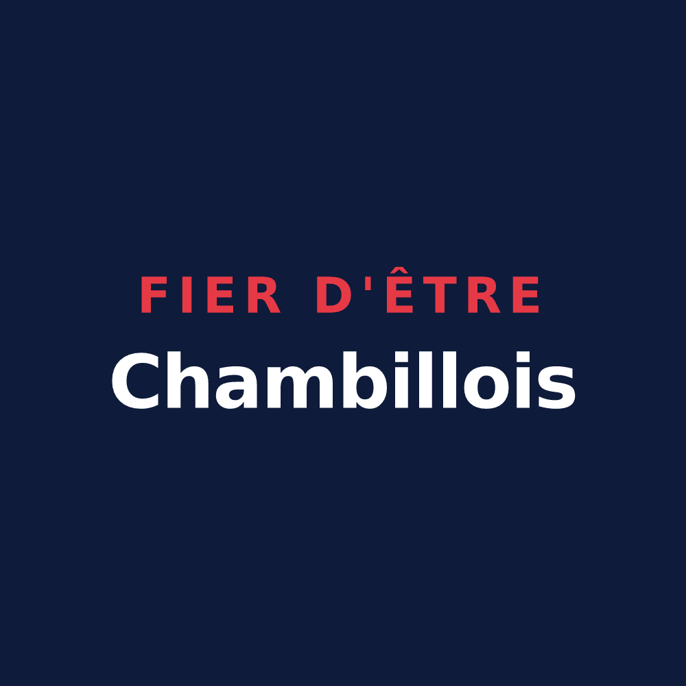 T-shirt « Fier d'être Chambillois » — design pour Chambilly