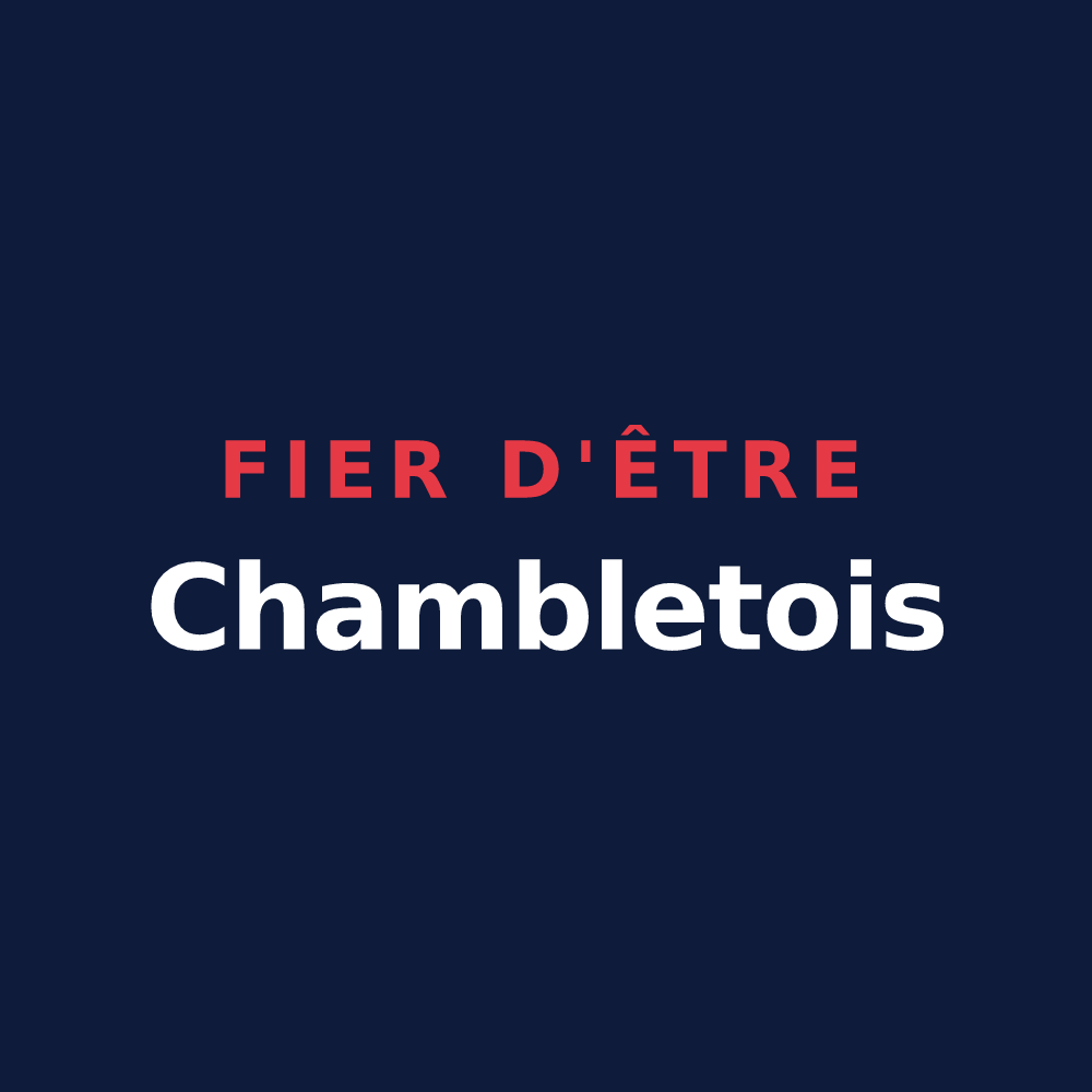 T-shirt « Fier d'être Chambletois » — design pour Chamblet