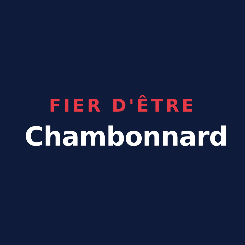T-shirt « Fier d'être Chambonnard » — design pour Chambon