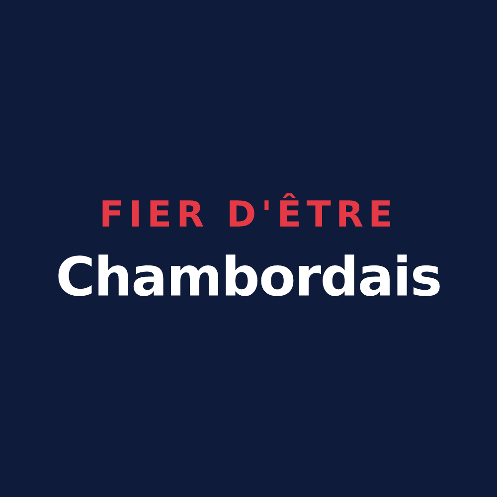 T-shirt « Fier d'être Chambordais » — design pour Chambord