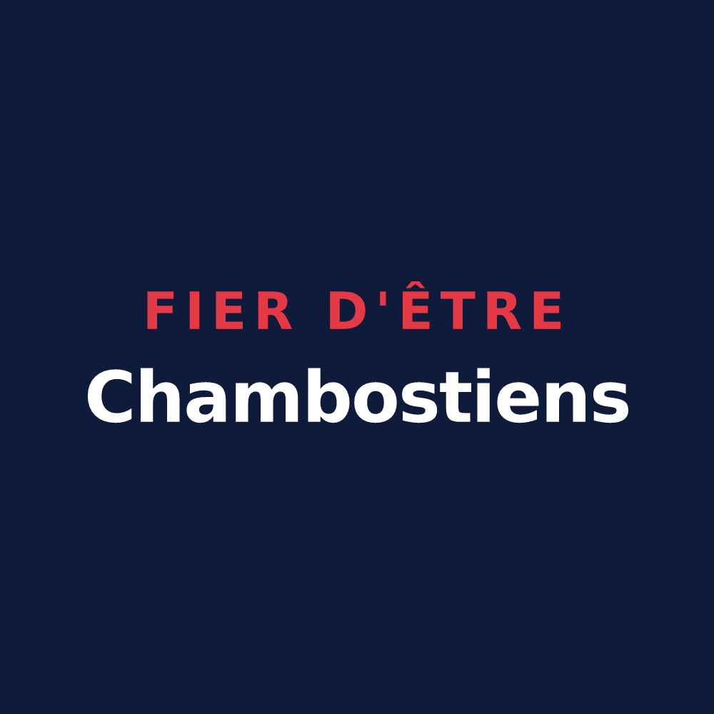 T-shirt « Fier d'être Chambostiens » — design pour Chambost-Longessaigne