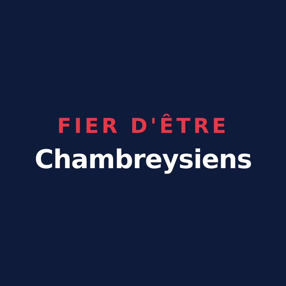 T-shirt « Fier d'être Chambreysiens » — design pour Chambrey