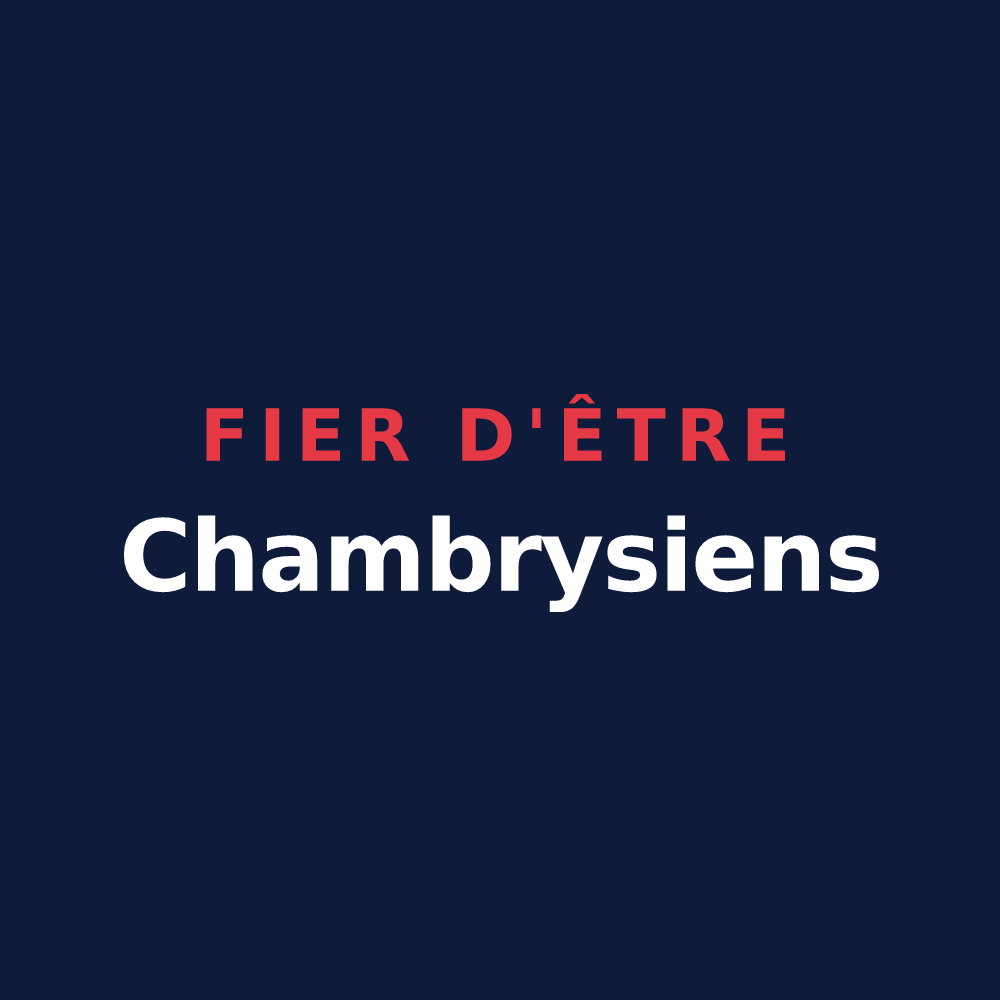 T-shirt « Fier d'être Chambrysiens » — design pour Chambry