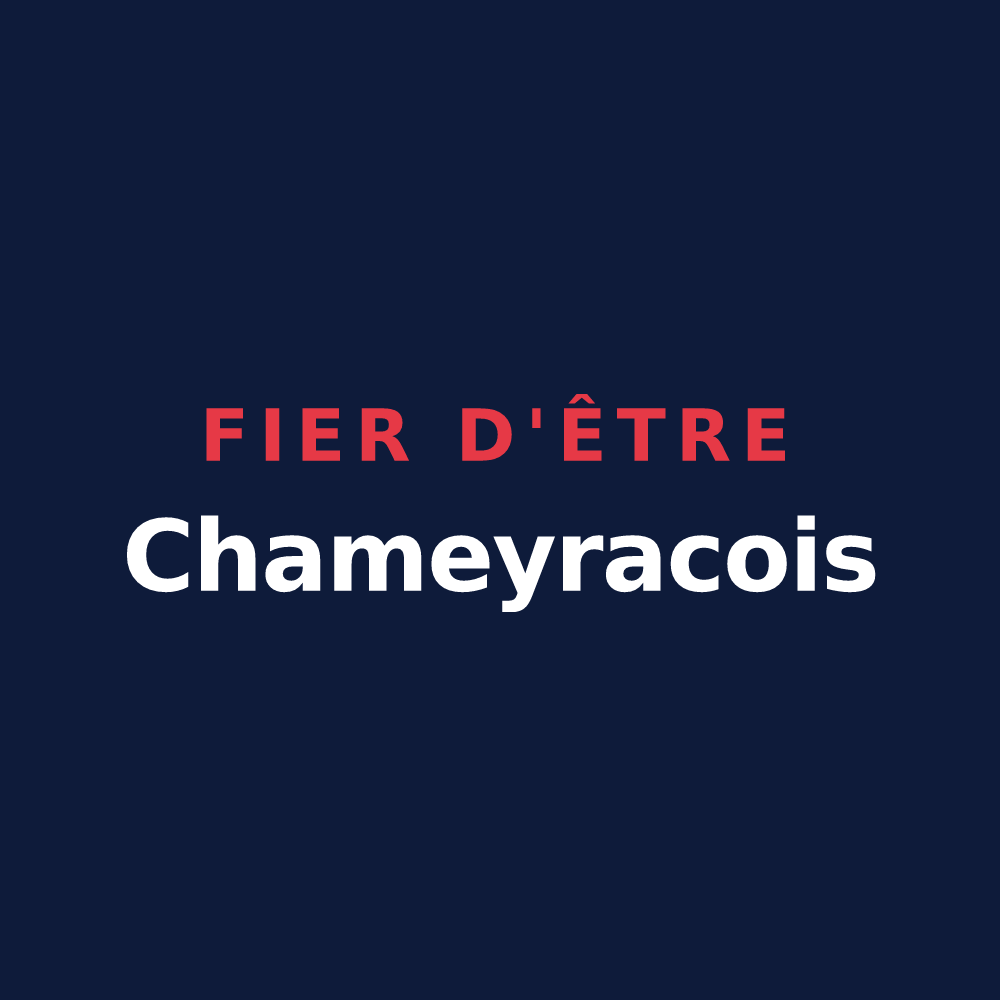 T-shirt « Fier d'être Chameyracois » — design pour Chameyrat