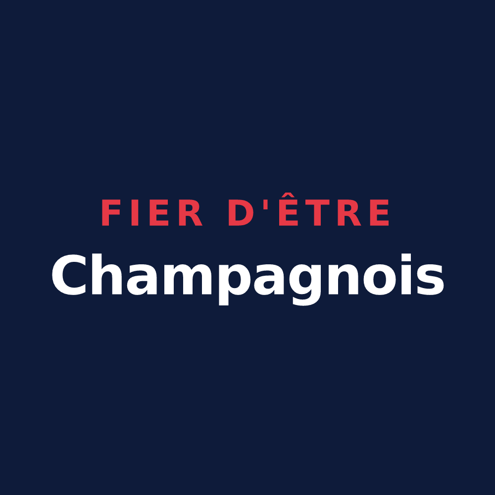 T-shirt « Fier d'être Champagnois » — design pour Champagnat