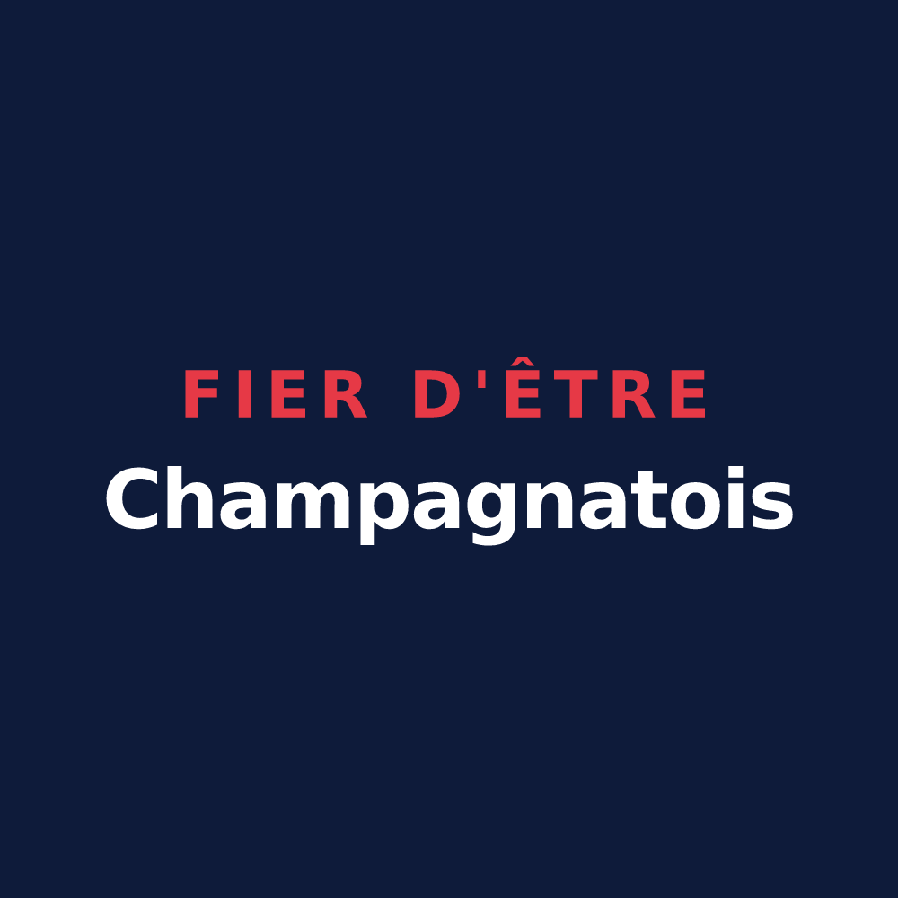 T-shirt « Fier d'être Champagnatois » — design pour Champagnat