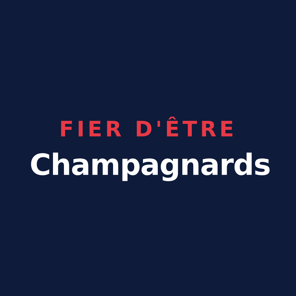 T-shirt « Fier d'être Champagnards » — design pour Champagne-en-Valromey