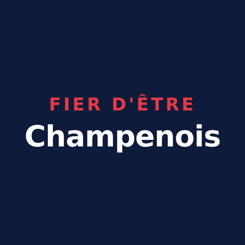 T-shirt « Fier d'être Champenois » — design pour Champagne-Mouton