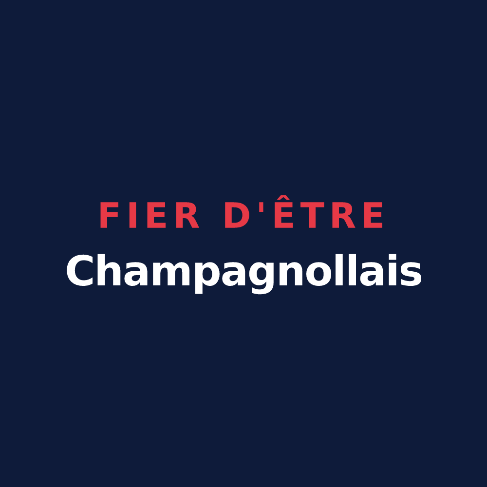 T-shirt « Fier d'être Champagnollais » — design pour Champagnolles