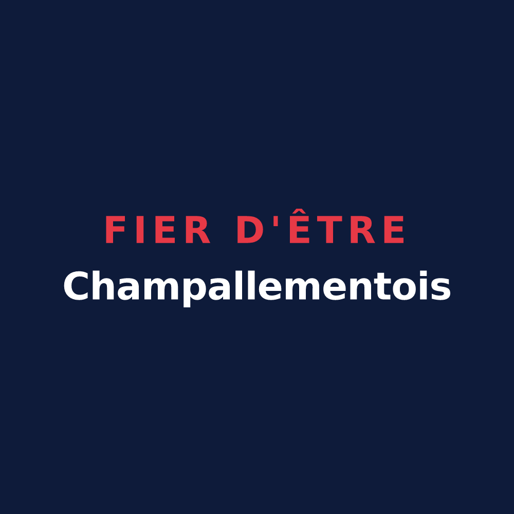 T-shirt « Fier d'être Champallementois » — design pour Champallement