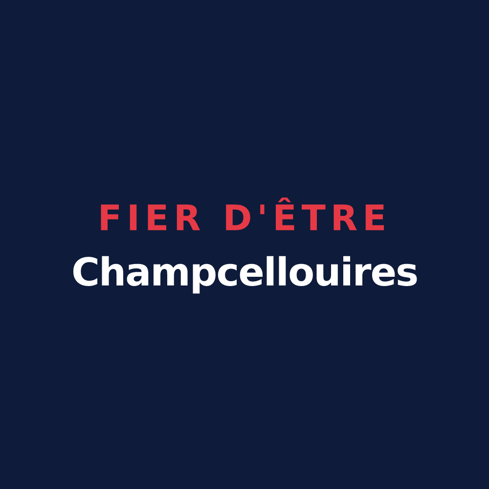T-shirt « Fier d'être Champcellouires » — design pour Champcella