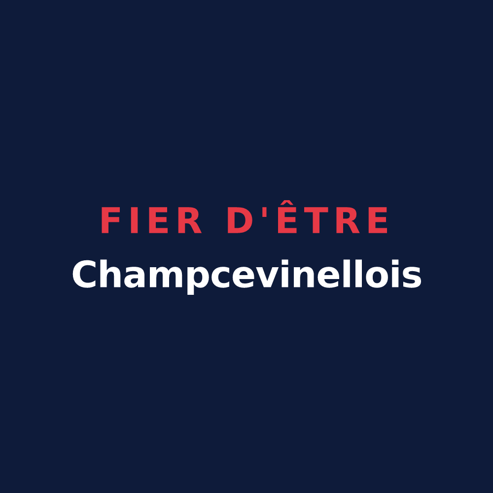 T-shirt « Fier d'être Champcevinellois » — design pour Champcevinel