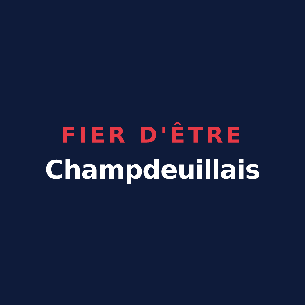 T-shirt « Fier d'être Champdeuillais » — design pour Champdeuil