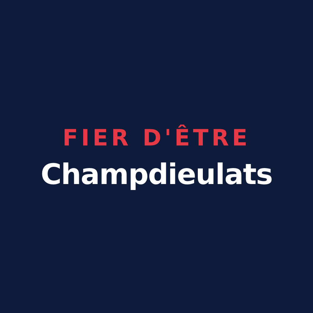 T-shirt « Fier d'être Champdieulats » — design pour Champdieu
