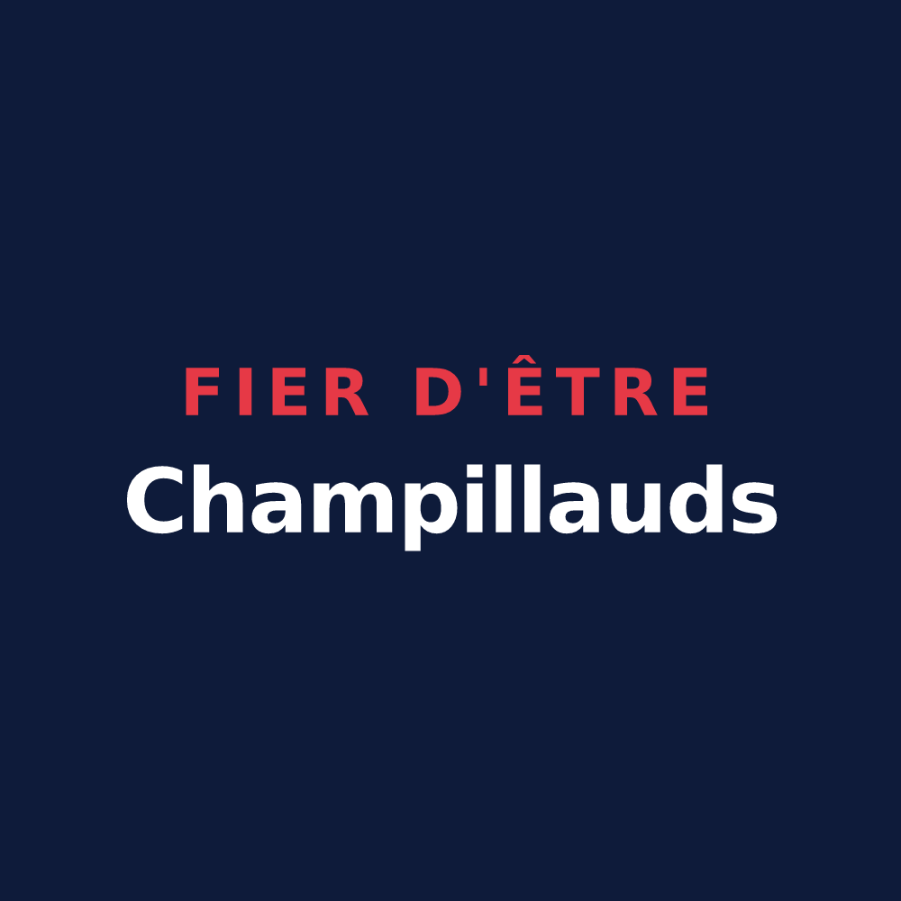 T-shirt « Fier d'être Champillauds » — design pour Champeix