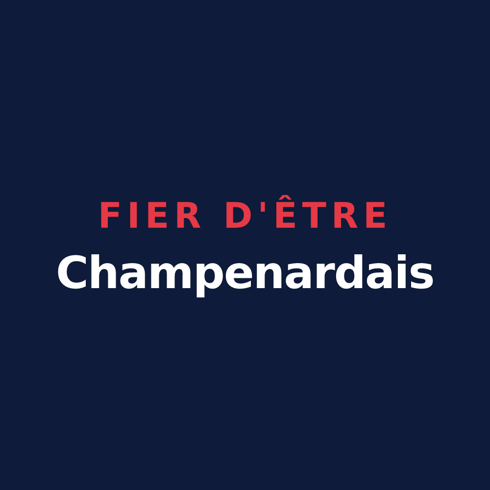 T-shirt « Fier d'être Champenardais » — design pour Champenard