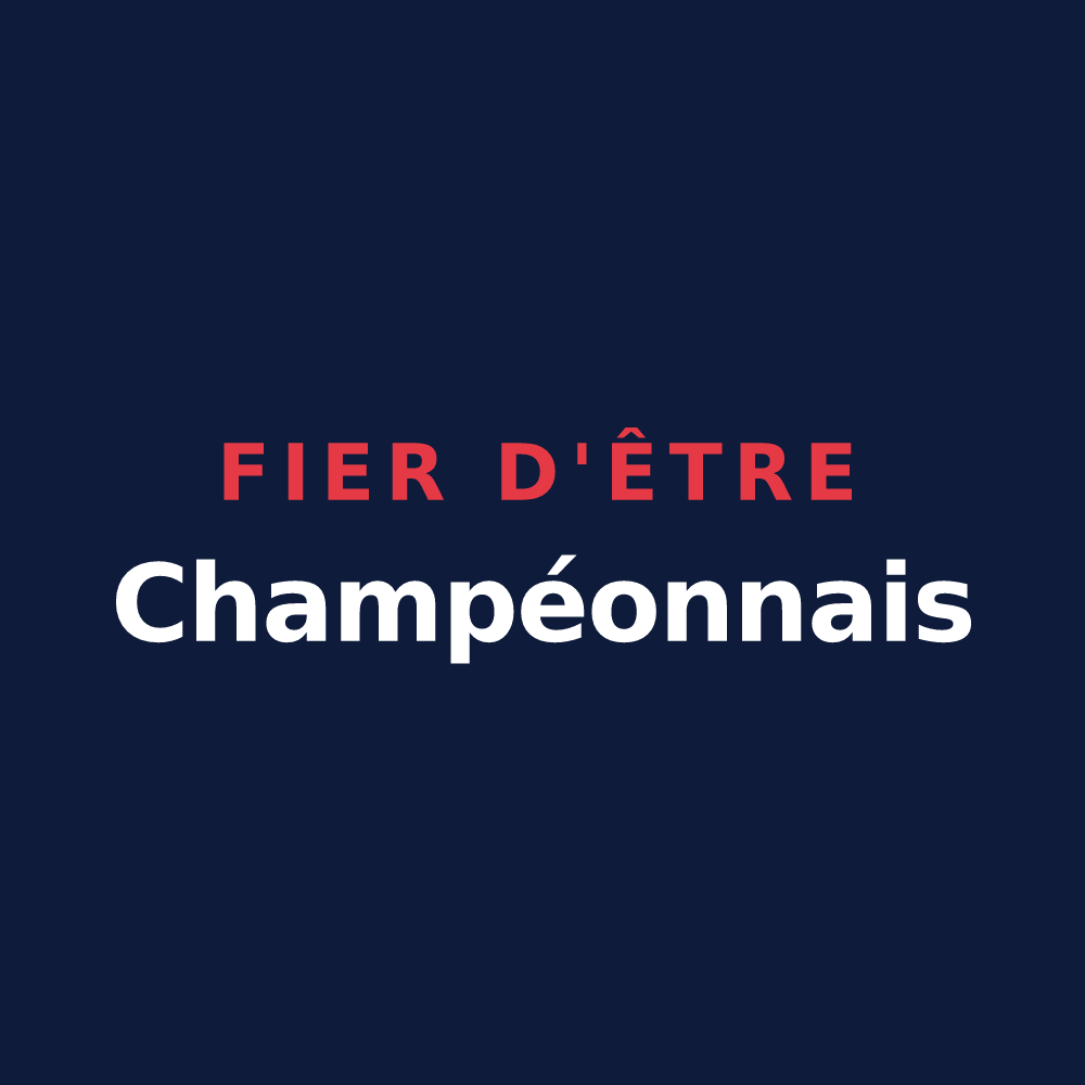 T-shirt « Fier d'être Champéonnais » — design pour Champéon