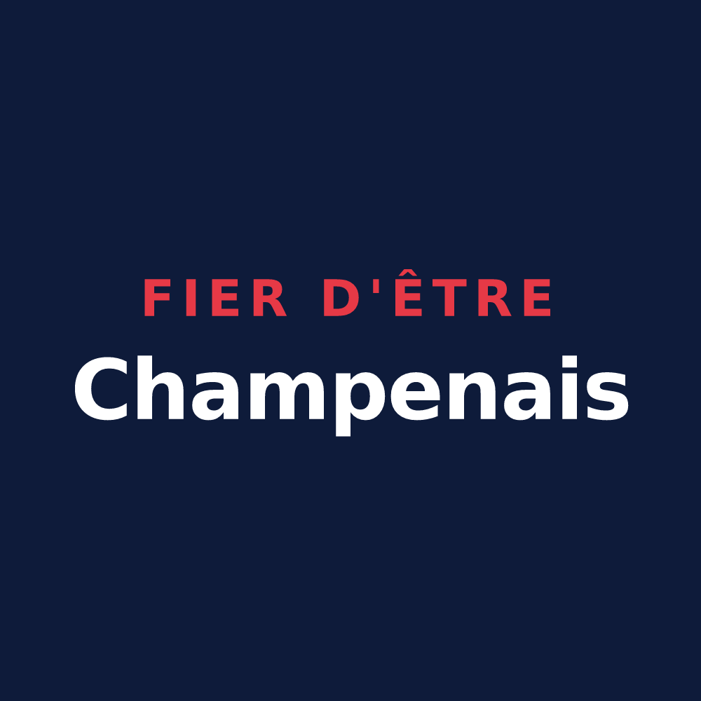 T-shirt « Fier d'être Champenais » — design pour Champey-sur-Moselle