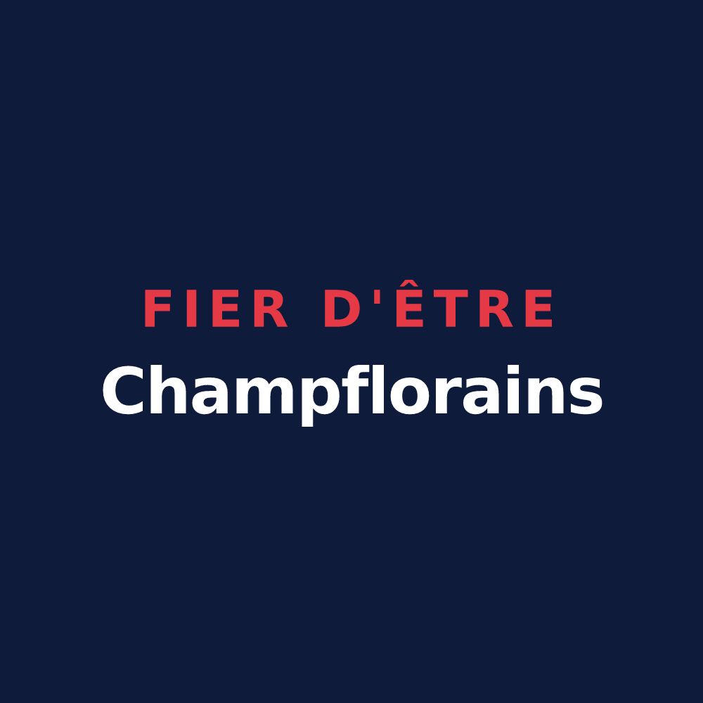 T-shirt « Fier d'être Champflorains » — design pour Champfleur