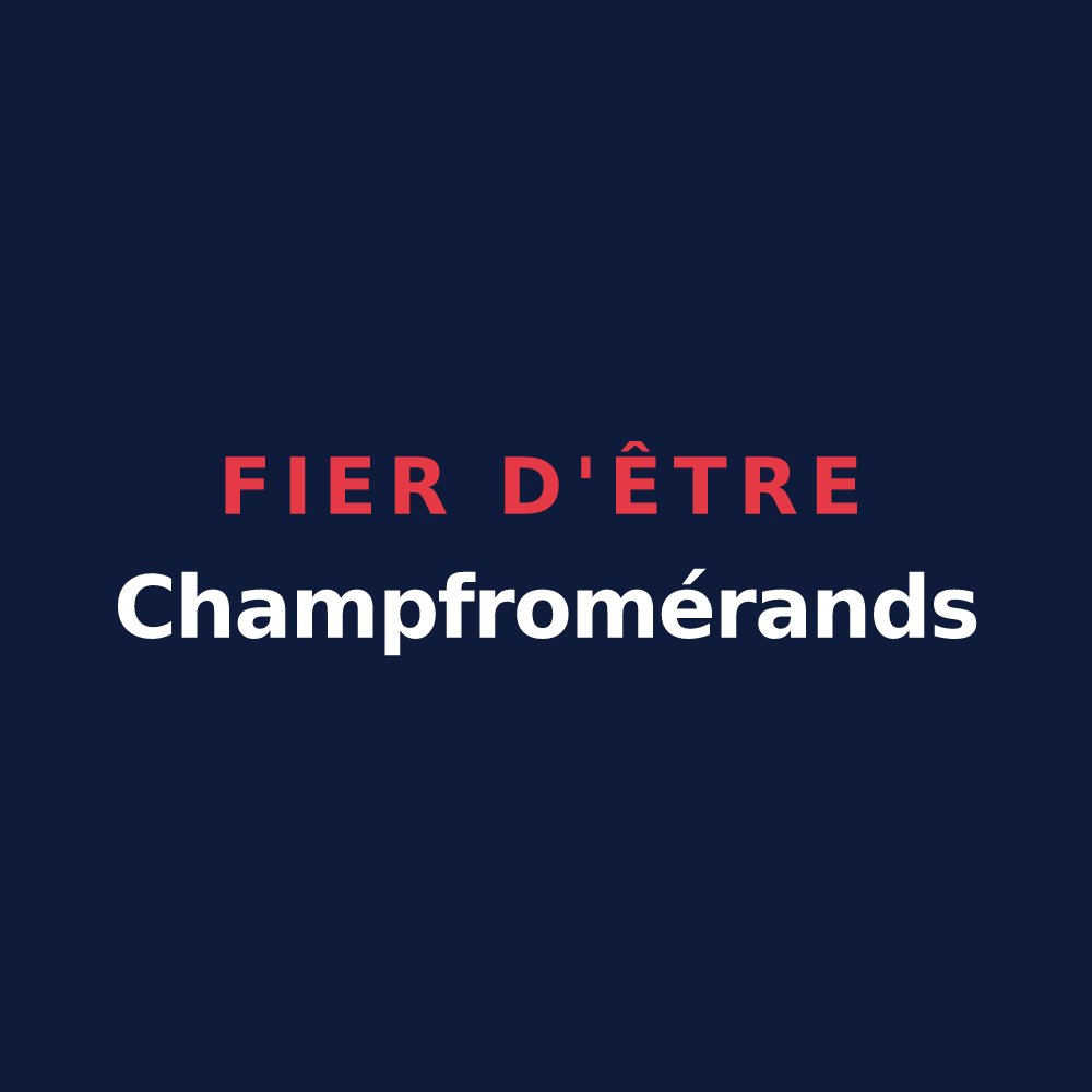 T-shirt « Fier d'être Champfromérands » — design pour Champfromier