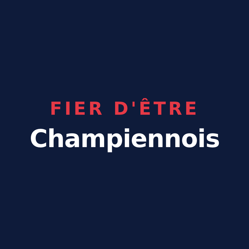 T-shirt « Fier d'être Champiennois » — design pour Champien