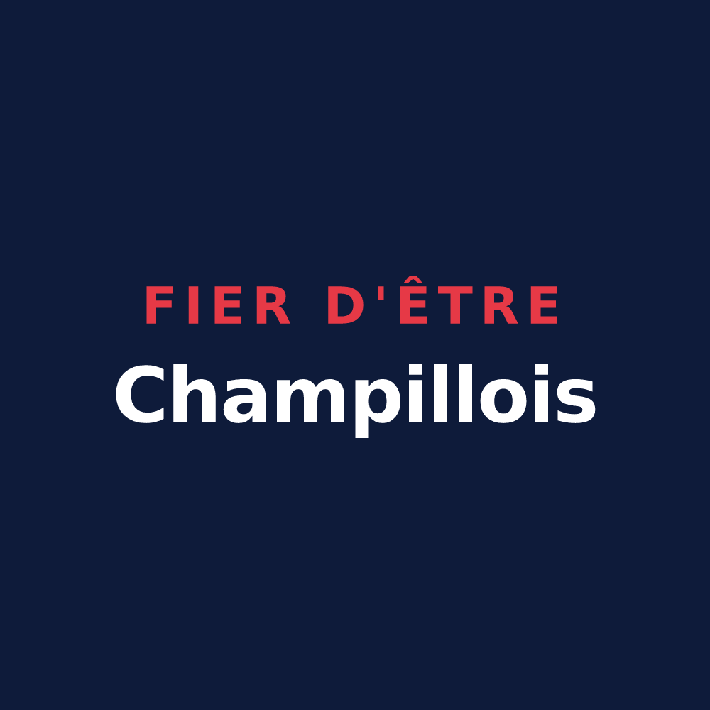T-shirt « Fier d'être Champillois » — design pour Champillet