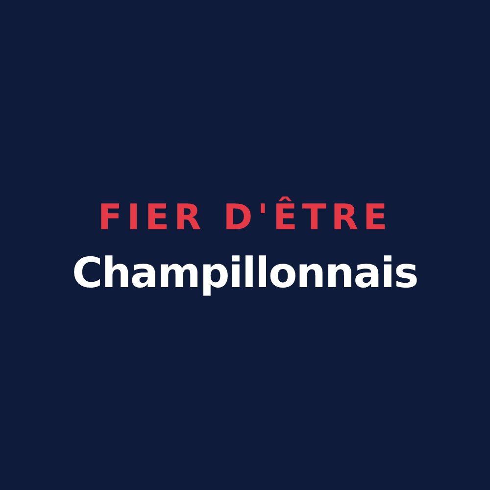 T-shirt « Fier d'être Champillonnais » — design pour Champillon