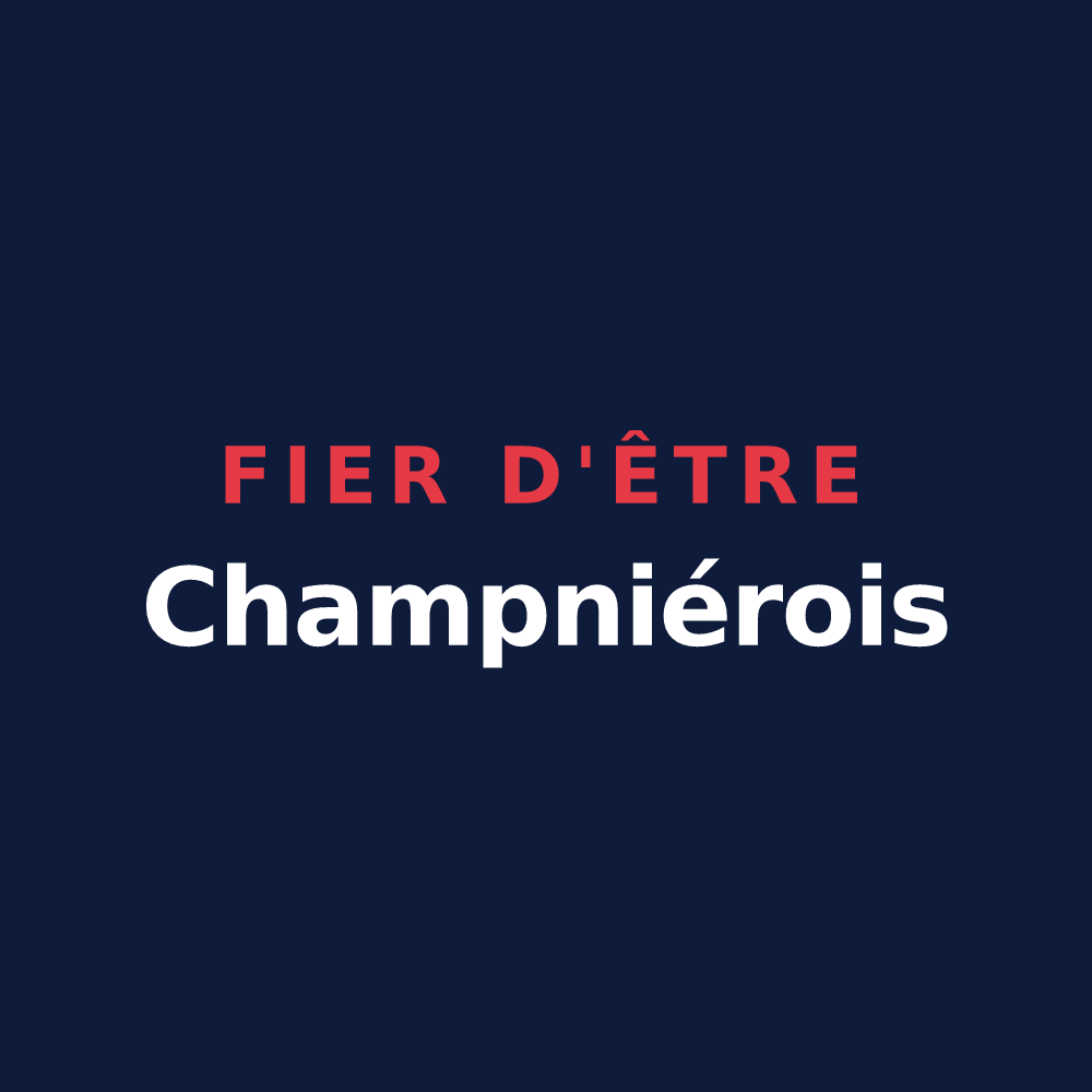 T-shirt « Fier d'être Champniérois » — design pour Champniers-et-Reilhac