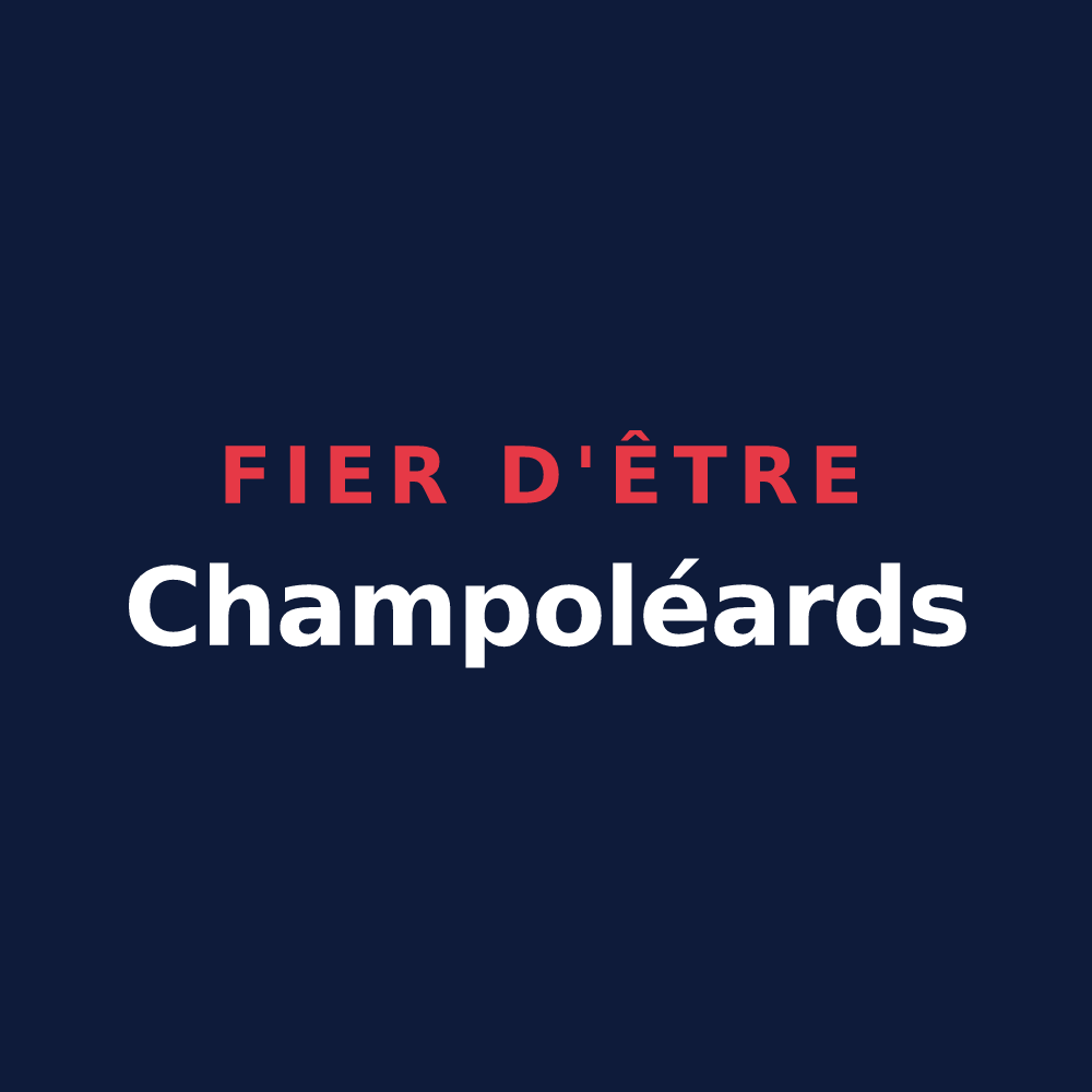T-shirt « Fier d'être Champoléards » — design pour Champoléon