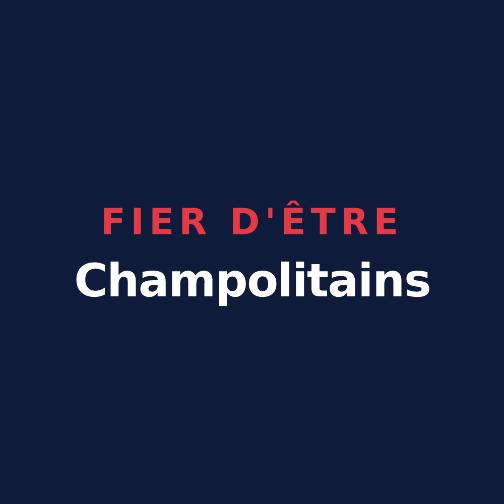T-shirt « Fier d'être Champolitains » — design pour Champoly