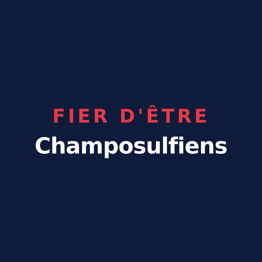 T-shirt « Fier d'être Champosulfiens » — design pour Champosoult