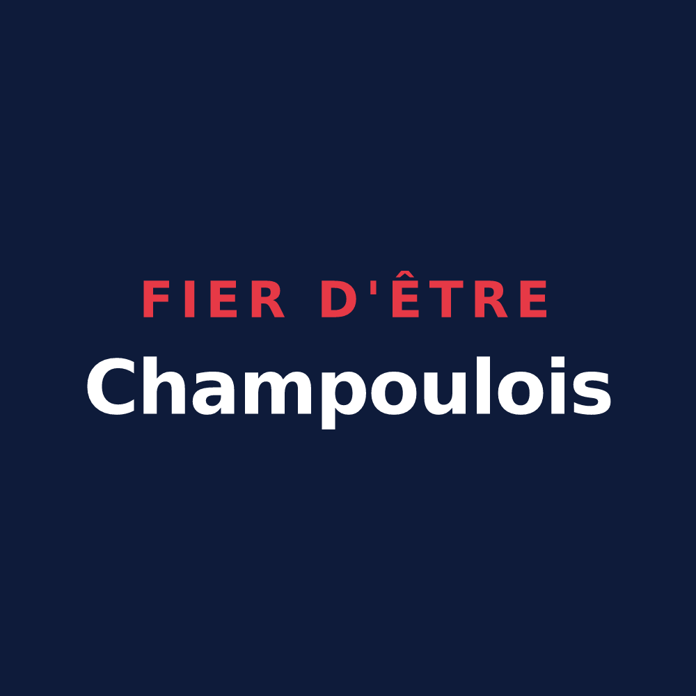T-shirt « Fier d'être Champoulois » — design pour Champoulet