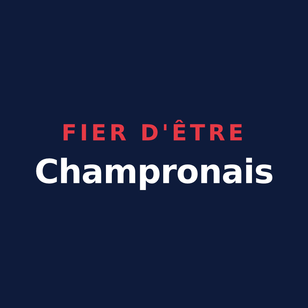 T-shirt « Fier d'être Champronais » — design pour Champrond