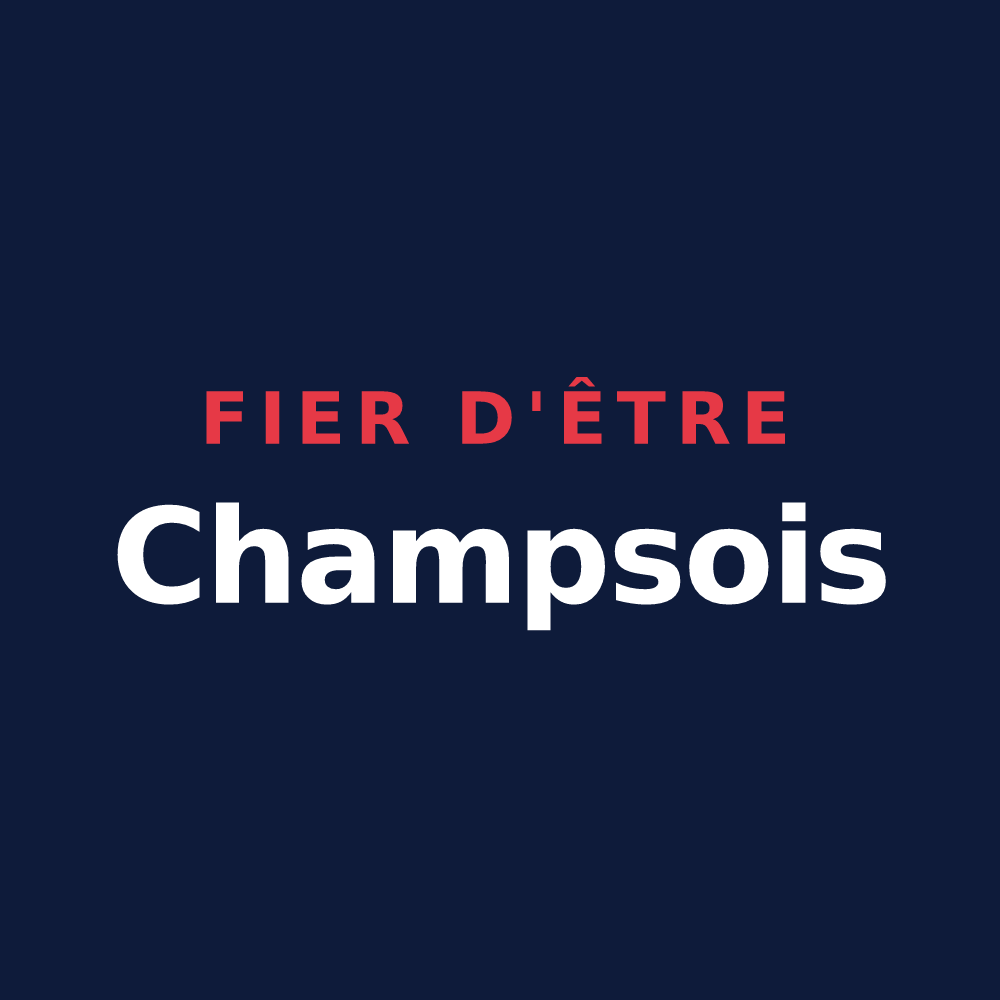 T-shirt « Fier d'être Champsois » — design pour Champs-sur-Tarentaine-Marchal