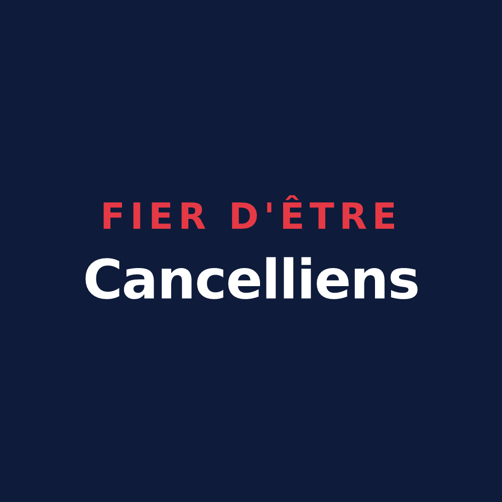 T-shirt « Fier d'être Cancelliens » — design pour Chanceaux-sur-Choisille