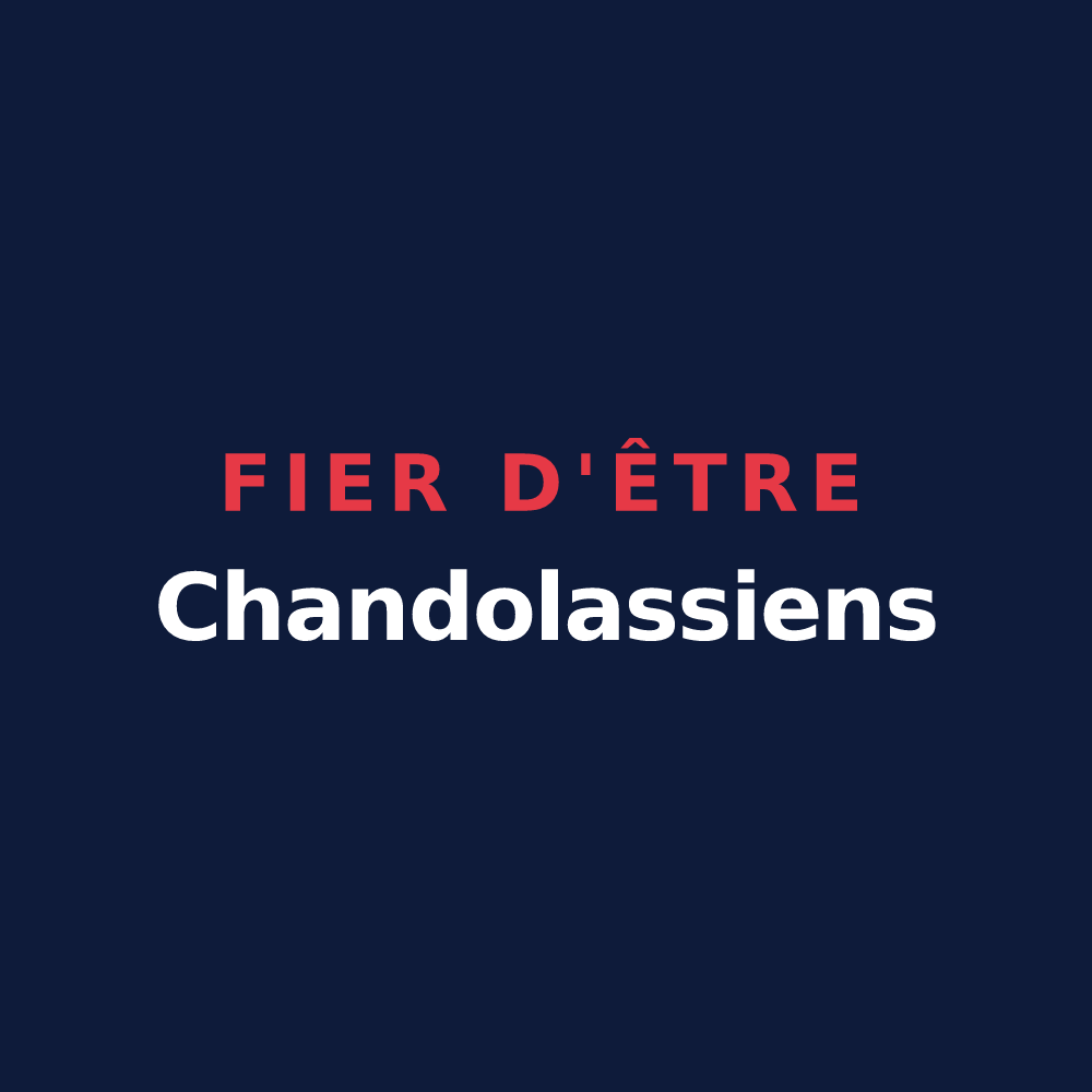 T-shirt « Fier d'être Chandolassiens » — design pour Chandolas