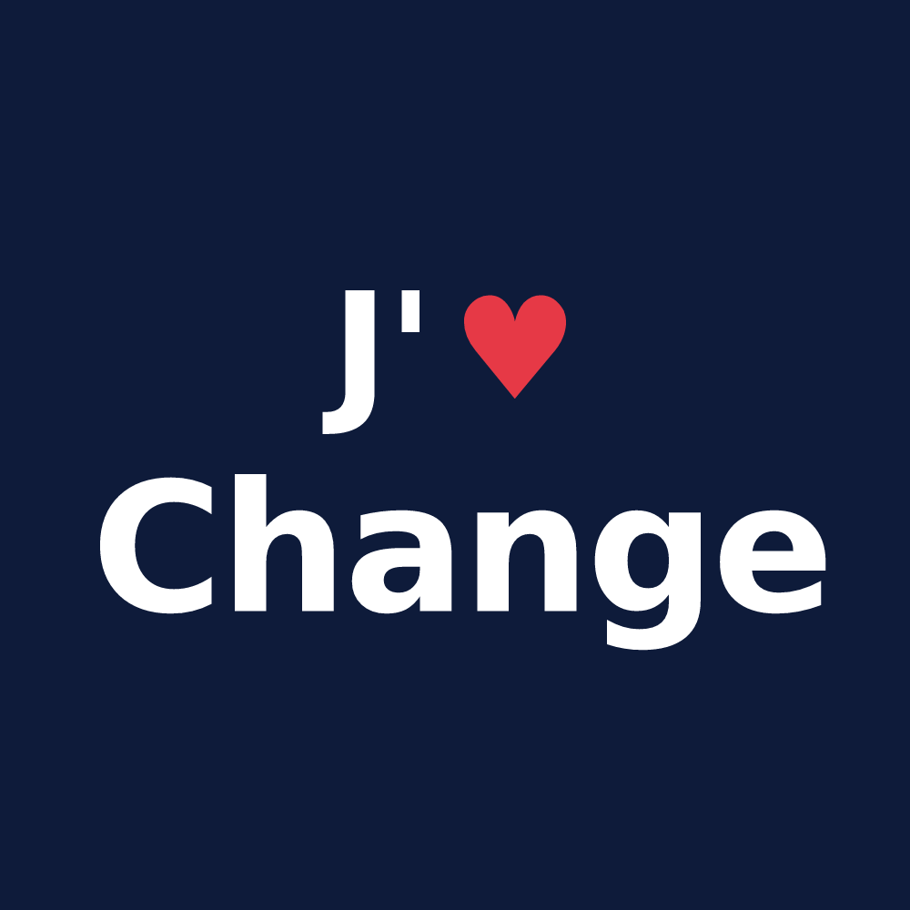 T-shirt personnalisé Change — design J'aime Change