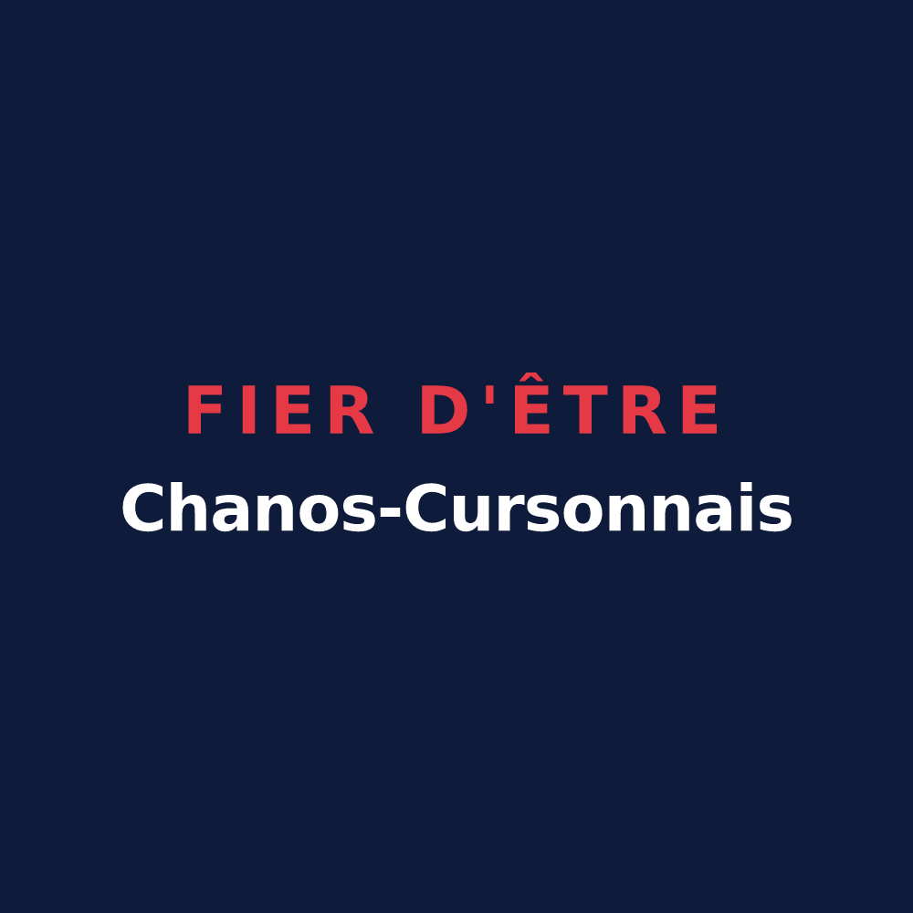 T-shirt « Fier d'être Chanos-Cursonnais » — design pour Chanos-Curson