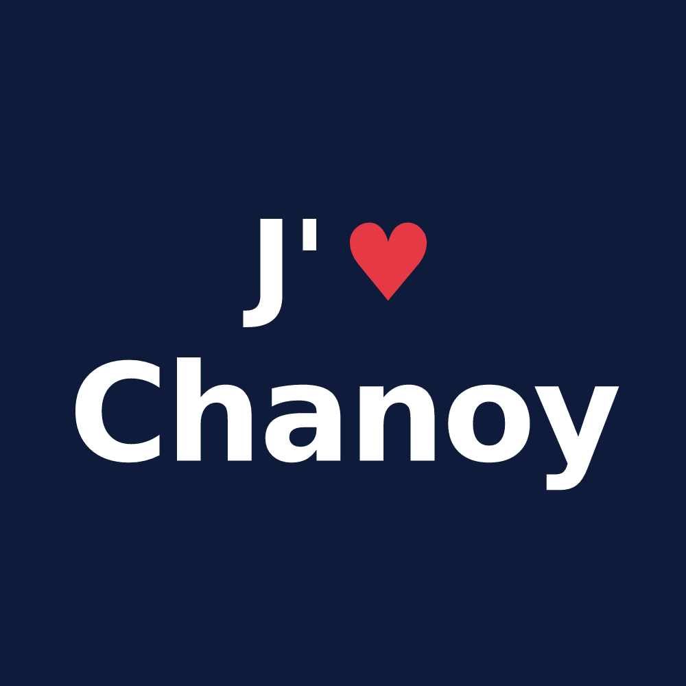 T-shirt personnalisé Chanoy — design J'aime Chanoy