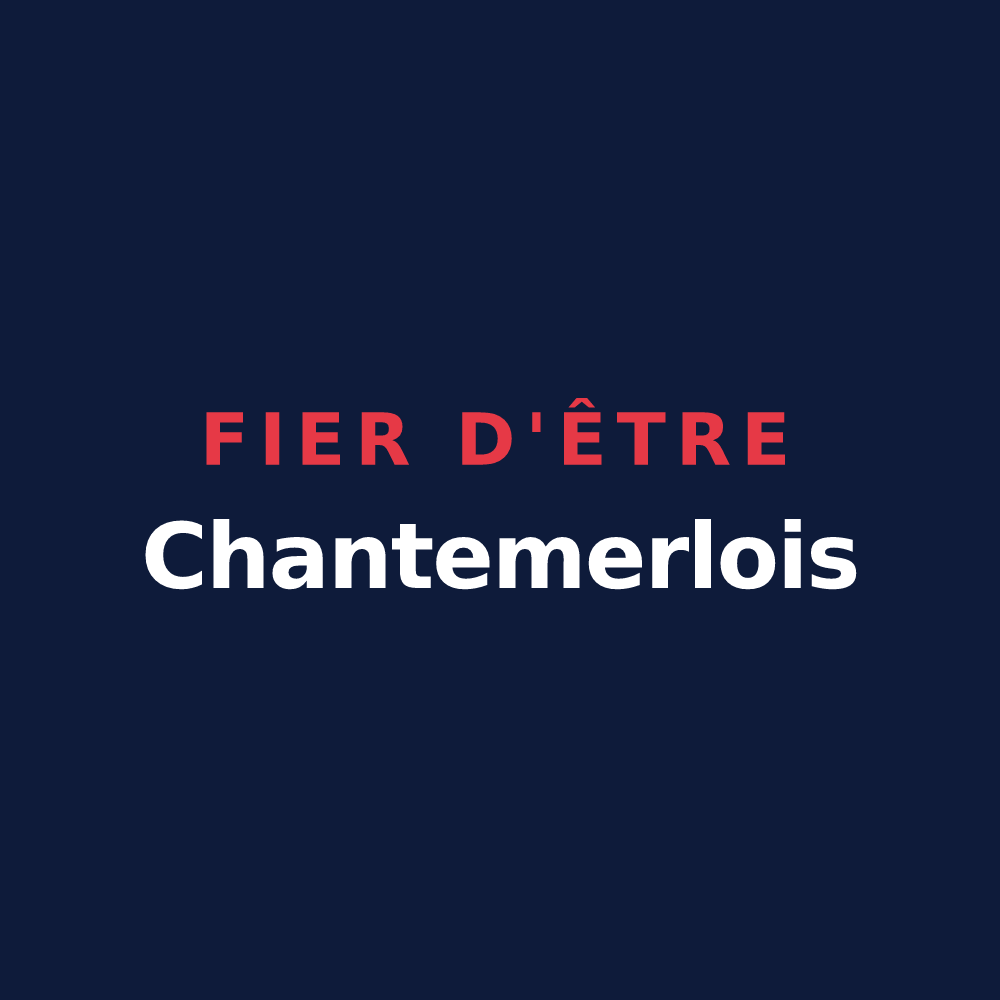 T-shirt « Fier d'être Chantemerlois » — design pour Chantemerle-les-Blés