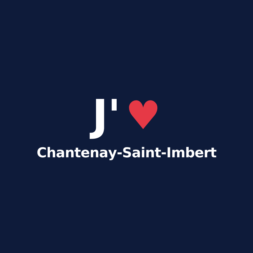 T-shirt personnalisé Chantenay-Saint-Imbert — design J'aime Chantenay-Saint-Imbert