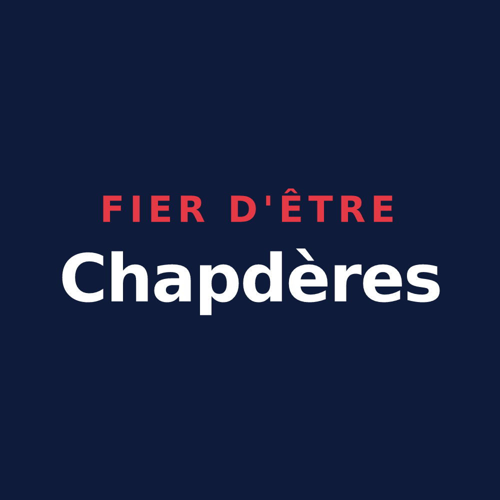T-shirt « Fier d'être Chapdères » — design pour Chapdes-Beaufort