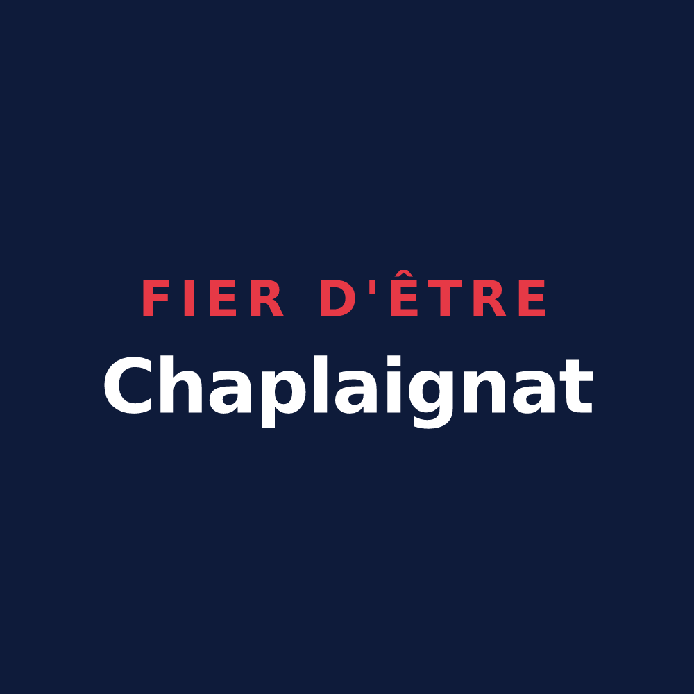 T-shirt « Fier d'être Chaplaignat » — design pour Chapelaine